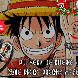 Pulseras Originales De Cuero One Piece Zona Anime Costa Rica