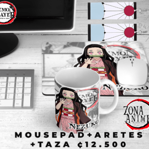 Aretes Taza Mousepad Demon Slayer