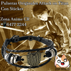 Pulseras De Cuero Attack on Titan